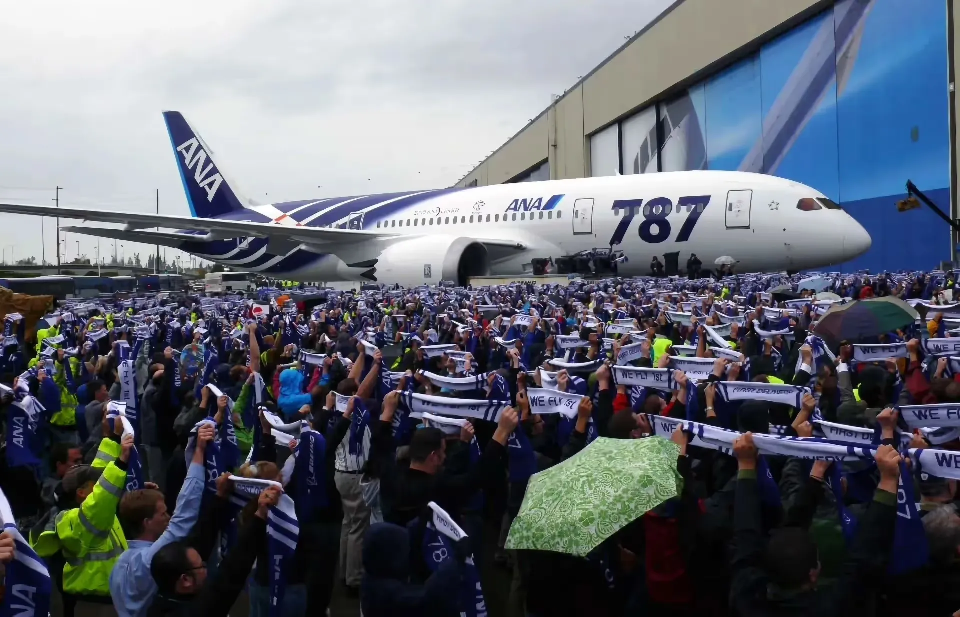 9/26/2011: Boeing Hands Over the First 787 Dreamliner to ANA